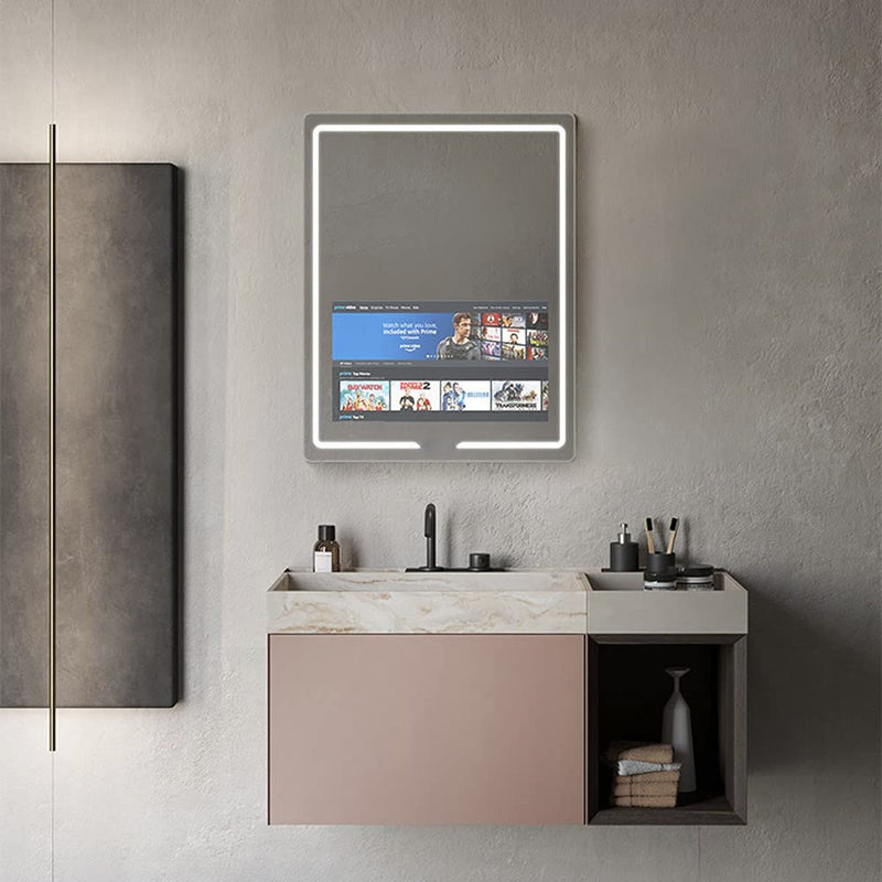 Aquadom Vision Smart Led Lighted Bathroom Mirrors With Built-In Tvs V-2432