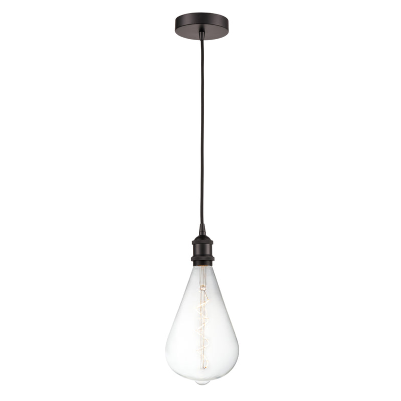 Edison Mini Pendant shown in the Oil Rubbed Bronze finish