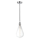 Edison Mini Pendant shown in the Polished Chrome finish