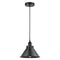 Briarcliff Mini Pendant shown in the Matte Black finish with a Matte Black shade