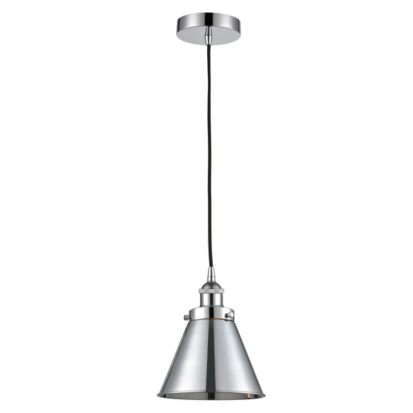 Appalachian Mini Pendant shown in the Polished Chrome finish with a Polished Chrome shade