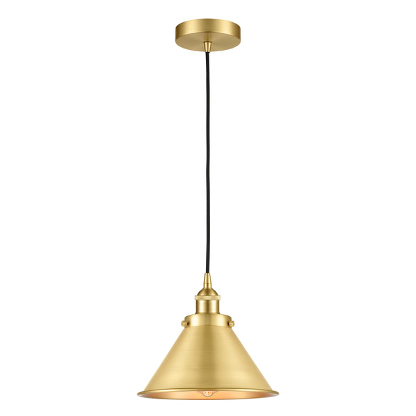 Briarcliff Mini Pendant shown in the Satin Gold finish with a Satin Gold shade