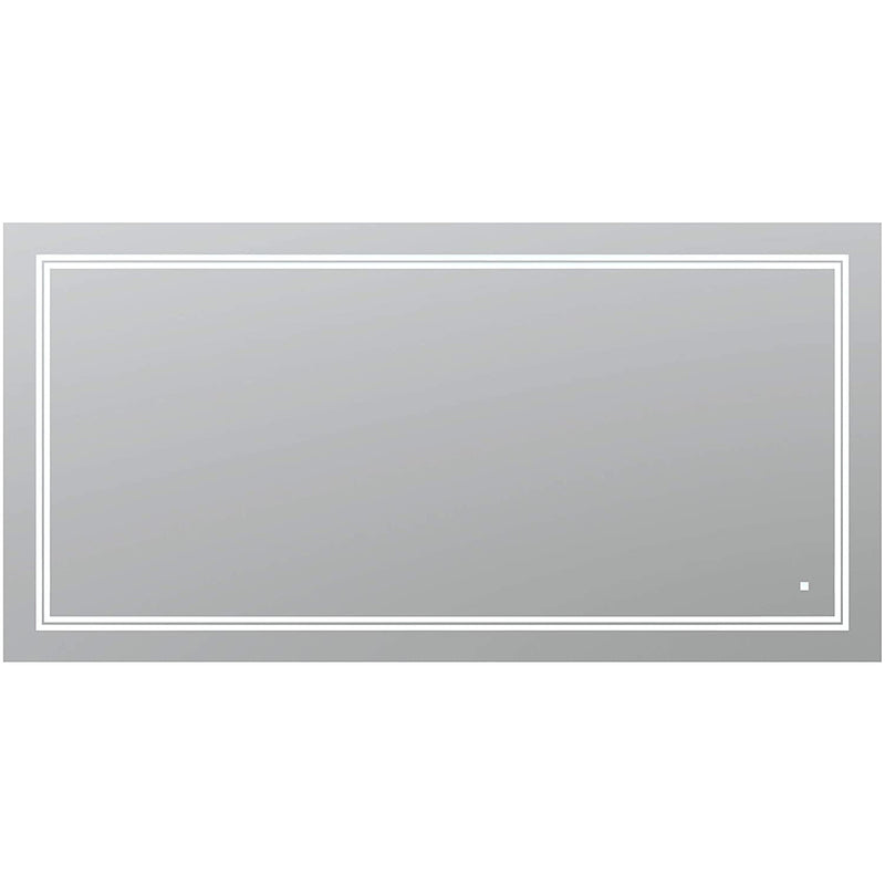 Aquadom Aquadom Soho Led Lighted Silver Mirror  S-8436