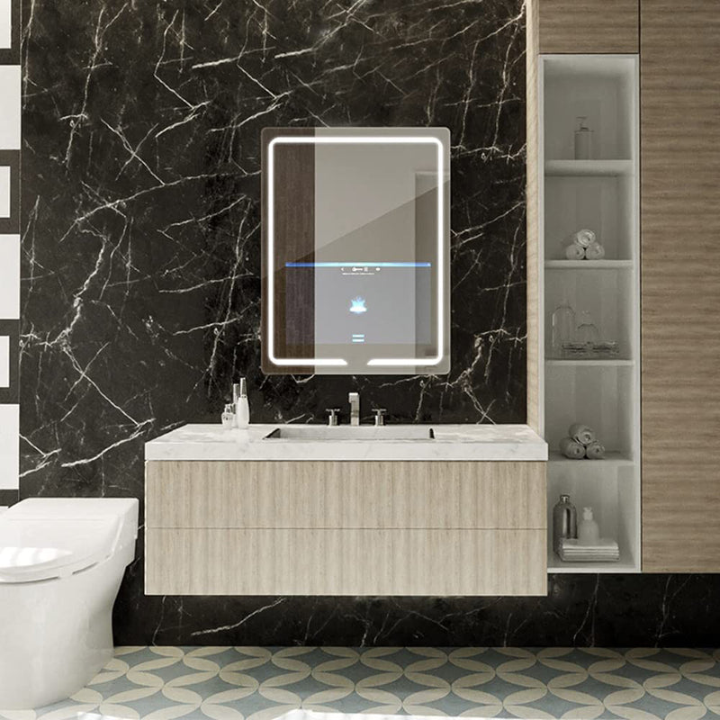 Aquadom Vision Smart LED Lighted Bathroom Mirrors with Built-In TVS V-2432