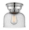 Bell Flush Mount shown in the Polished Chrome finish with a Seedy shade
