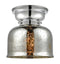 Bell Flush Mount shown in the Polished Chrome finish with a Silver Plated Mercury shade