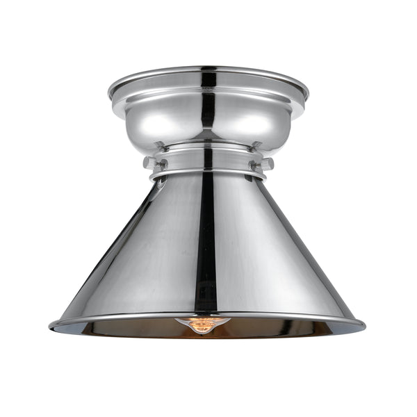 Briarcliff Flush Mount shown in the Polished Chrome finish with a Polished Chrome shade