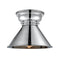 Briarcliff Flush Mount shown in the Polished Chrome finish with a Polished Chrome shade