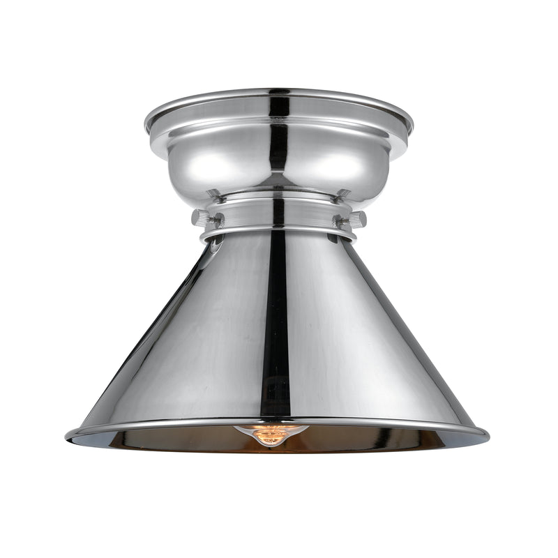 Briarcliff Flush Mount shown in the Polished Chrome finish with a Polished Chrome shade