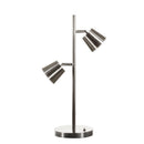 Dainolite 2 Light Table Lamp, Satin Chrome 624LEDT-SC