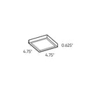 Dals Lighting 5" Slim Square LED Flush Mount 7205SQ-WH