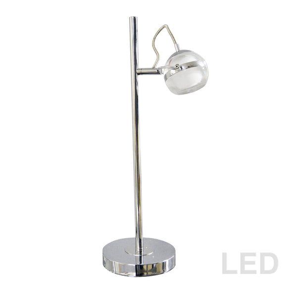 Dainolite 5W Table Lamp, Polished Chrome Finish 721LEDT-PC