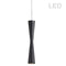 Dainolite 5W Pendant, Matte Black Finish 8901LED-1P-MB