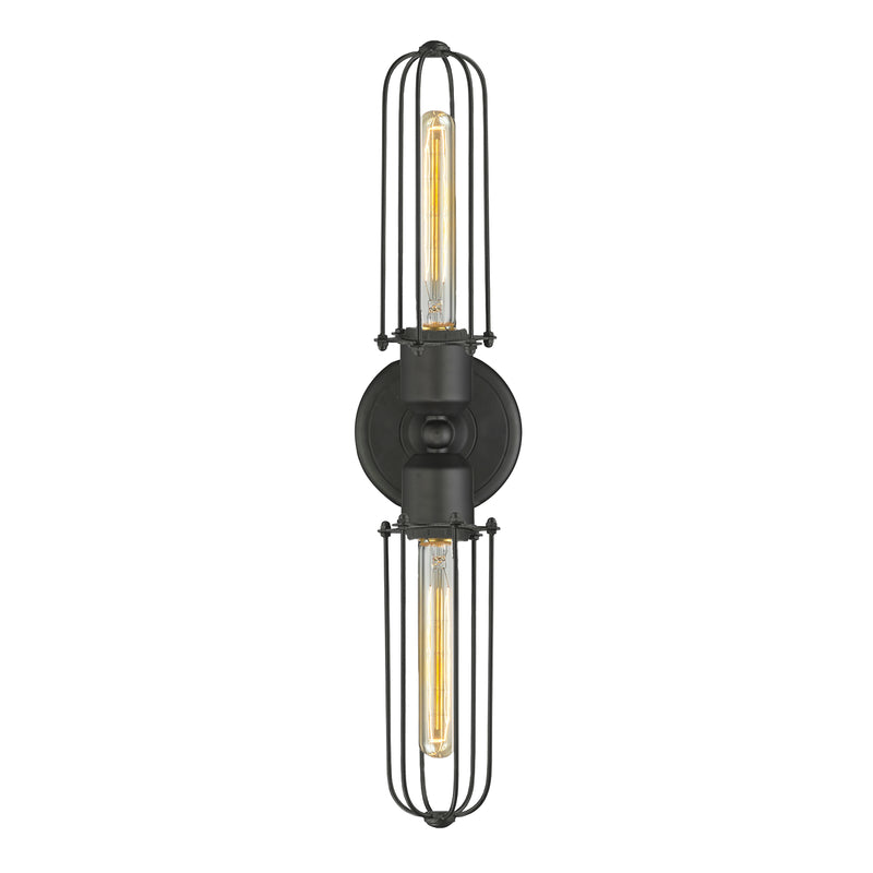 Innovations Lighting Muselet 2 Light Bath Vanity Light Part Of The Austere Collection 900-2W-OB-CE225-OB