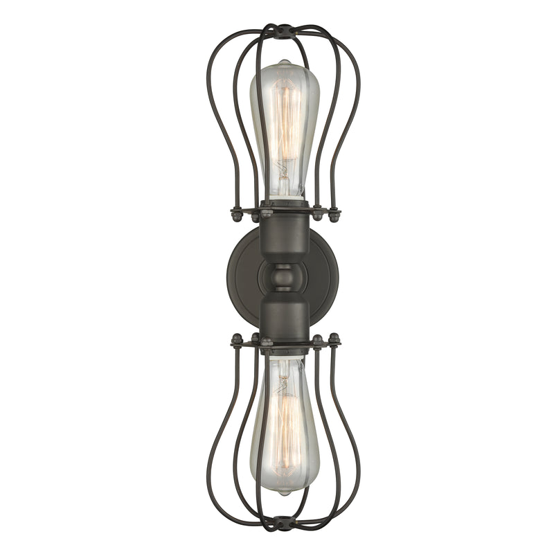 Innovations Lighting Muselet 2 Light Bath Vanity Light Part Of The Austere Collection 900-2W-OB-CE513-OB-LED