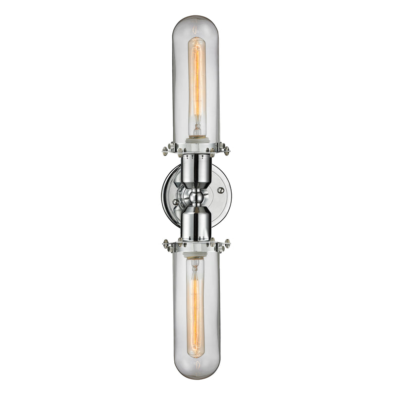 Innovations Lighting Centri 2 Light Bath Vanity Light Part Of The Austere Collection 900-2W-PC-CE228-PC-CL