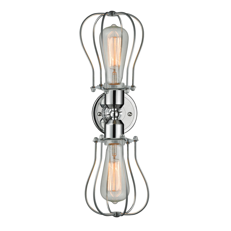 Innovations Lighting Muselet 2 Light Bath Vanity Light Part Of The Austere Collection 900-2W-PC-CE513-PC