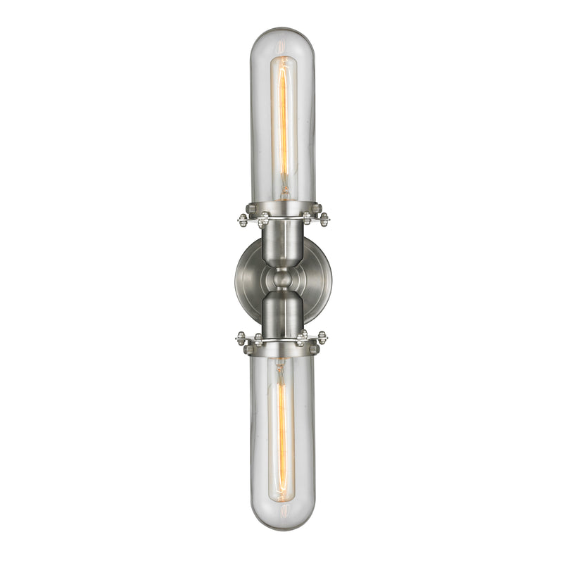 Innovations Lighting Centri 2 Light Bath Vanity Light Part Of The Austere Collection 900-2W-SN-CE228-SN-CL