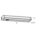 Dals Lighting 9" CCT Hardwired Linear Under Cabinet Light 9009CC-WH