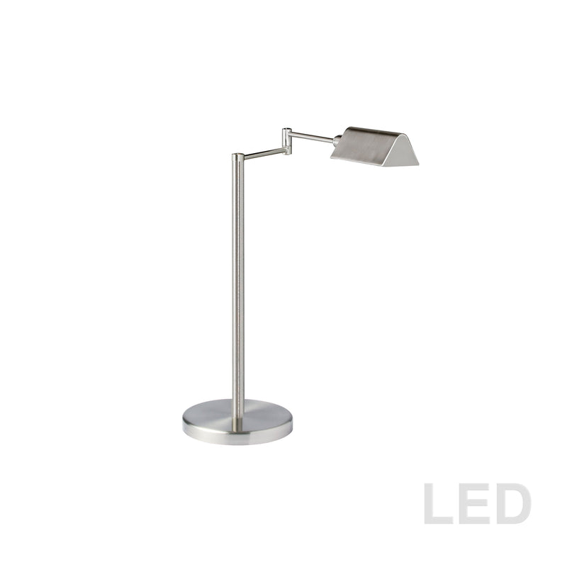 Dainolite 5W Swing Arm Lamp, Satin Nickel Finish 9157LEDT-SN