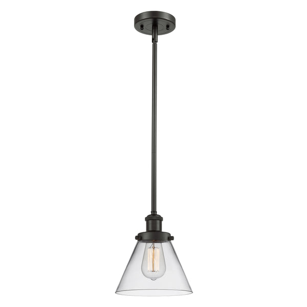 Cone Mini Pendant shown in the Oil Rubbed Bronze finish with a Clear shade