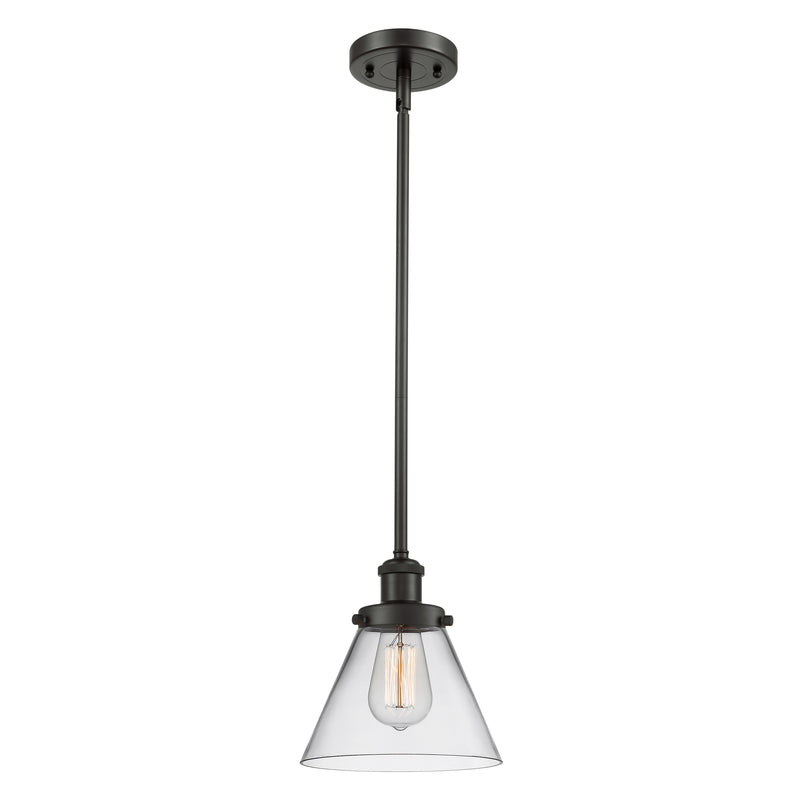 Cone Mini Pendant shown in the Oil Rubbed Bronze finish with a Clear shade