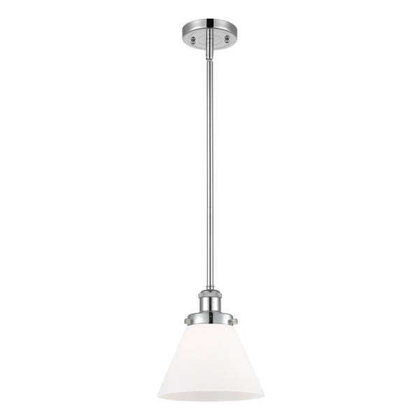 Cone Mini Pendant shown in the Polished Chrome finish with a Matte White shade