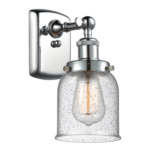 Bell Sconce shown in the Polished Chrome finish with a Seedy shade