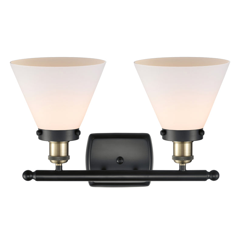 Innovations Lighting Large Cone 2 Light Bath Vanity Light Part Of The Ballston Collection 916-2W-BAB-G41