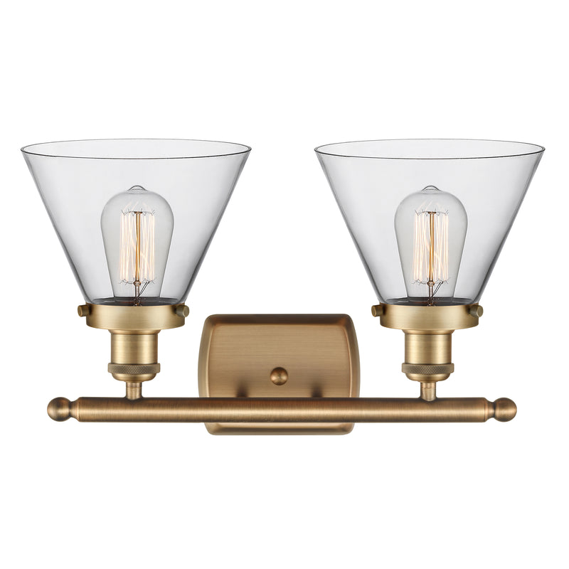 Innovations Lighting Large Cone 2 Light Bath Vanity Light Part Of The Ballston Collection 916-2W-BB-G42