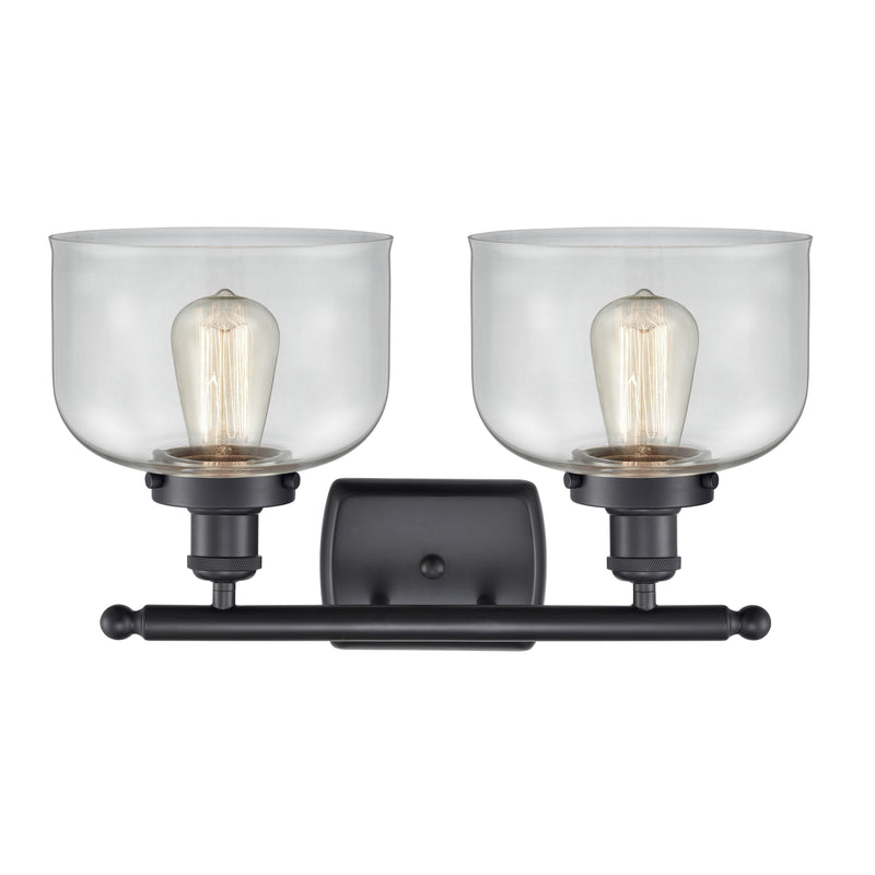 Innovations Lighting Large Bell 2 Light Bath Vanity Light Part Of The Ballston Collection 916-2W-BK-G72