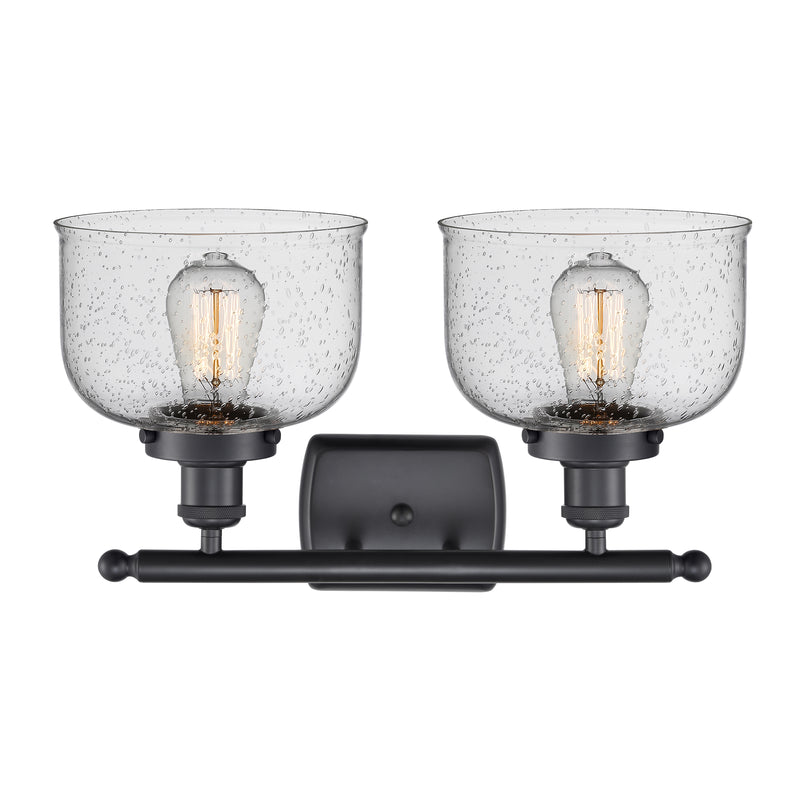 Innovations Lighting Large Bell 2 Light Bath Vanity Light Part Of The Ballston Collection 916-2W-BK-G74