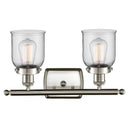 Innovations Lighting Small Bell 2 Light Bath Vanity Light Part Of The Ballston Collection 916-2W-SN-G52