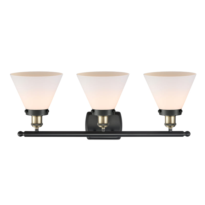 Innovations Lighting Large Cone 3 Light Bath Vanity Light Part Of The Ballston Collection 916-3W-BAB-G41