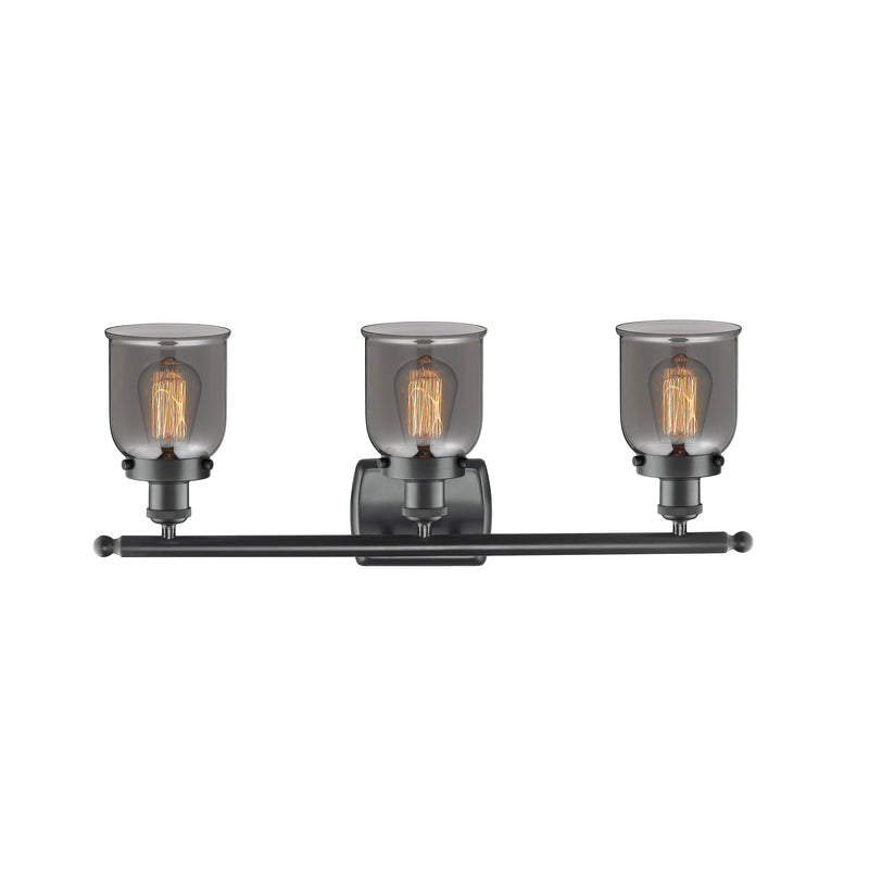Innovations Lighting Small Bell 3 Light Bath Vanity Light Part Of The Ballston Collection 916-3W-BK-G53