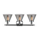 Innovations Lighting Large Cone 3 Light Bath Vanity Light Part Of The Ballston Collection 916-3W-PC-G43