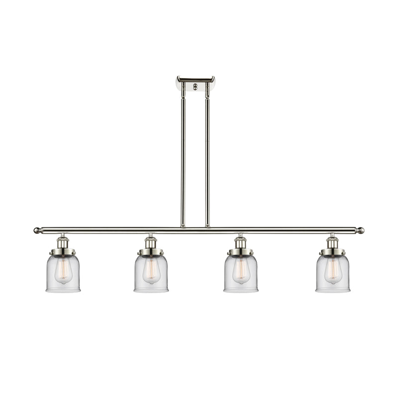 Bell Island Light shown in the Polished Nickel finish with a Clear shade