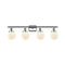 Beacon Bath Vanity Light shown in the Polished Chrome finish with a Matte White shade