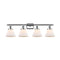 Cone Bath Vanity Light shown in the Polished Chrome finish with a Matte White shade