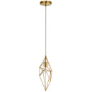 Dainolite 1 Light Incandescent Pendant, Aged Brass 918-1P-AGB