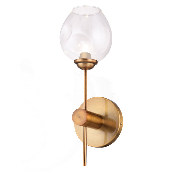 Dainolite 1 Light Wall Sconce, Vintage Bronze Finish with Clear Glass ABI-141W-VB-Clear