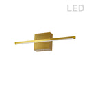 Dainolite 19W Wall Sconce Aged Brass with White Acrylic Diffuser ARY-2419LEDW-AGB