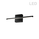 Dainolite 19W Wall Sconce Matte Black with White Acrylic Diffuser ARY-2419LEDW-MB