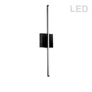 Dainolite 19W Wall Sconce Matte Black with White Acrylic Diffuser ARY-2519LEDW-MB