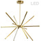 Dainolite 60W Pendant Aged Brass with White Acrylic Diffuser ARY-3260LEDC-AGB