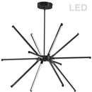 Dainolite 60W Pendant Matte Black with White Acrylic Diffuser ARY-3260LEDC-MB