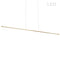 Dainolite 30W Horiz Pendant Aged Brass with White Acrylic Diffuser ARY-4830LEDHP-AGB