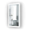 Krugg Bijou 15" X 30" LED Bathroom Mirror with Dimmer and Defogger Small Lighted Vanity Mirror BIJOU1530