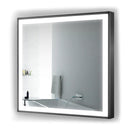Krugg Soho 36" X 36" Black LED Bathroom Mirror SOHO3636B