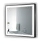 Krugg Soho 36" X 36" Black LED Bathroom Mirror SOHO3636B